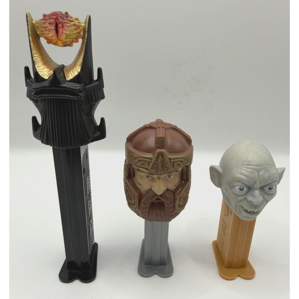 PEZ Lord of the Rings & Hobbit Dispenser Lot Sauron Gimli Gollum New No Package